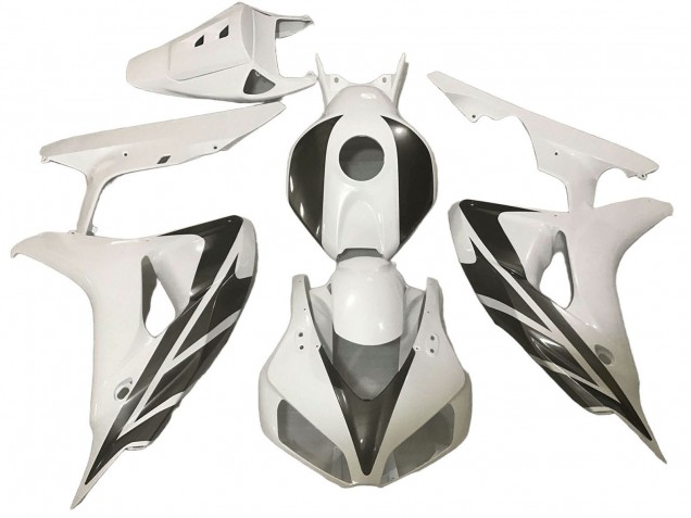Blanc Noir Bande Carénage Moto Honda CBR1000RR 2006-2007