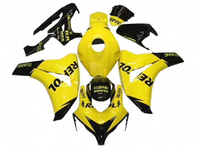 Jaune Noir Glossy Repsol Carénage Moto Honda CBR1000RR 2008-2011
