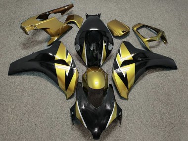 Or Noir Brillant Carénages Moto Honda CBR1000RR 2008-2011 Pas Chère