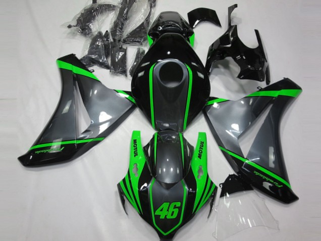 Gris Vert Noir Mat Motul 46 Carénage Moto Honda CBR1000RR 2008-2011