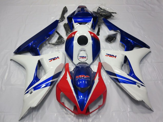 Blanc Rouge Bleu HRC OEM Style Carénages Moto Honda CBR1000RR 2006-2007