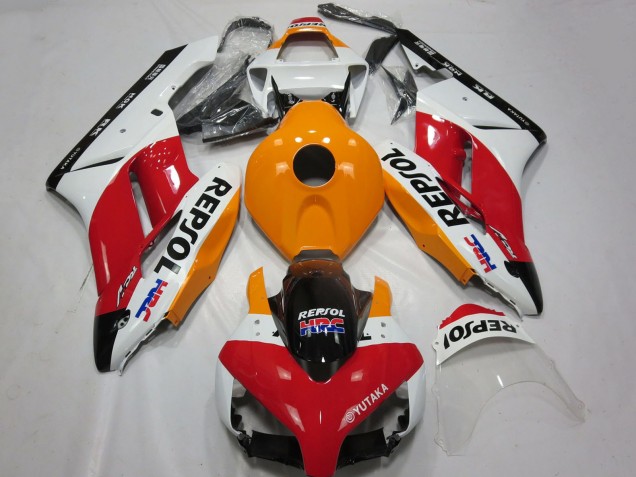 Blanc Orange Rouge Noir Brillant Repsol HRC Carénages Moto Honda CBR1000RR 2004-2005