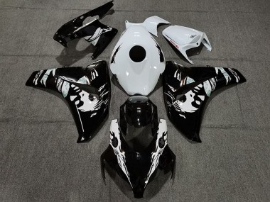 Blanc Noir Brillant Le Mis New Carénage Moto Honda CBR1000RR 2008-2011 Pas Chère