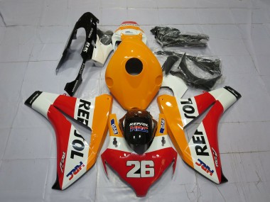 Orange Blanc Rouge Noir Brillant Repsol 26 Carénage Moto Honda CBR1000RR 2008-2011 Pas Chère