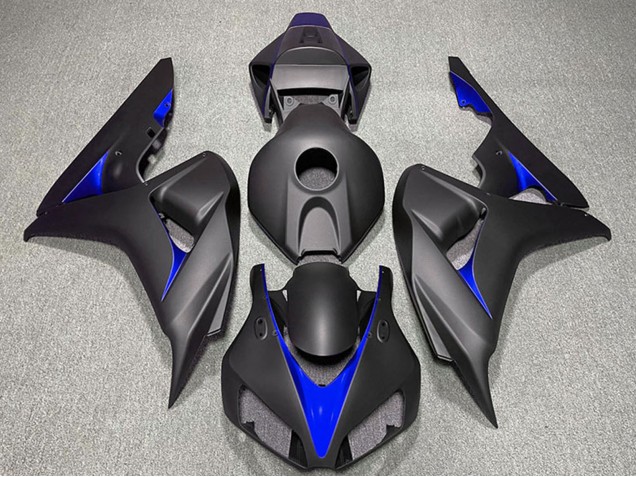 Noir Mat Bleu Carénage Moto Honda CBR1000RR 2006-2007