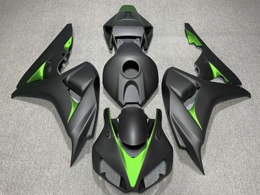 Noir Mat Vert Carénage Moto Honda CBR1000RR 2006-2007 Pas Chère