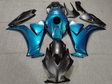 Bleu Noir Mat Carénage Moto Honda CBR1000RR 2012-2016 Pas Chère