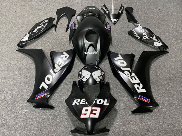 Noir Mat Blanc Repsol HRC 93 Carénage Moto Honda CBR1000RR 2012-2016
