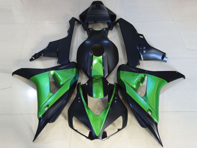 Vert Bleu Mat Foncé Carénage Moto Honda CBR1000RR 2006-2007