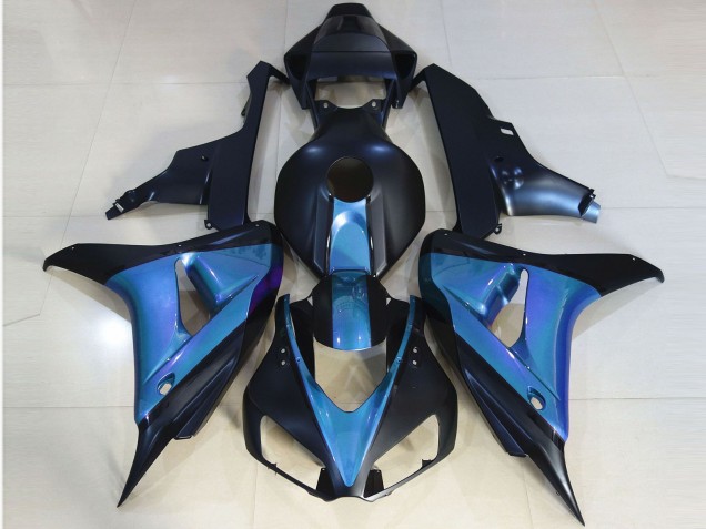 Bleu Clair Bleu Mat Foncé Carénage Moto Honda CBR1000RR 2006-2007