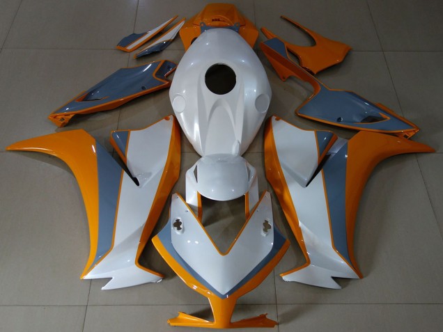 Blanc Orange Gris Carénage Moto Honda CBR1000RR 2012-2016