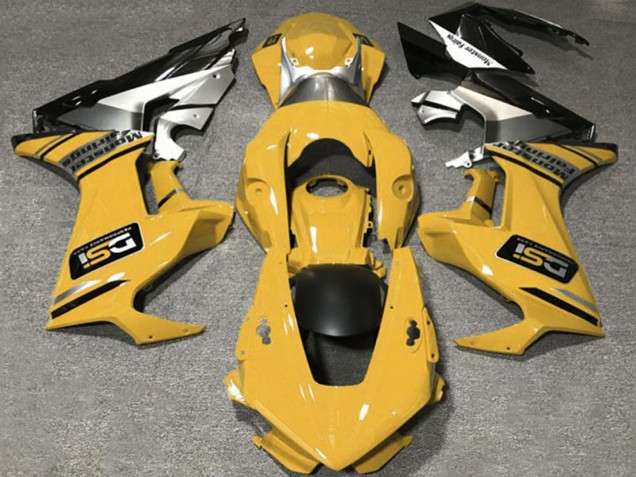 Moutarde Jaune Blanc Argent Noir Brillant DSI Carénage Moto Honda CBR1000RR 2017-2023