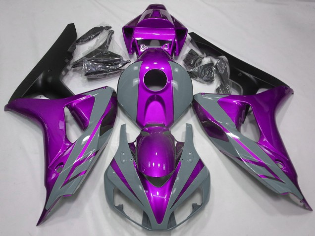 Nardo Gris Violet Noir Mat Carénage Moto Honda CBR1000RR 2006-2007