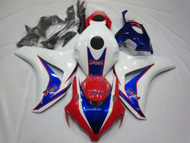 Blanc Bleu Rouge HRC OEM Style Carénage Moto Honda CBR1000RR 2008-2011