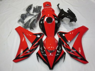 Rouge Noir Brillant OEM Style Carénages Moto Honda CBR1000RR 2008-2011 Pas Chère