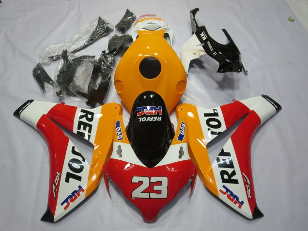 Orange Blanc Rouge Noir Brillant Repsol 23 Carénage Moto Honda CBR1000RR 2008-2011