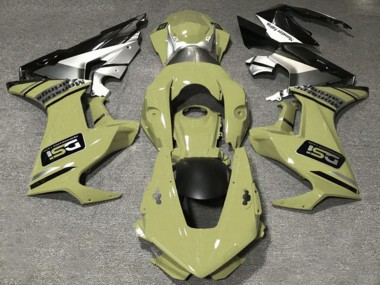 Olive Blanc Argent Noir Brillant DSI Carénage Moto Honda CBR1000RR 2017-2023 Pas Chère