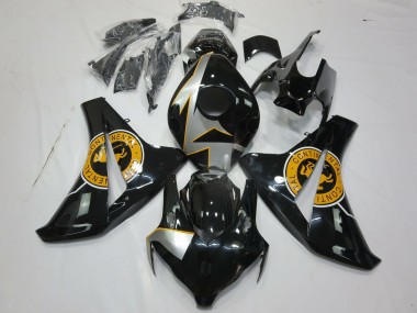 Argent Gris Orange Noir Brillant Carénage Moto Honda CBR1000RR 2008-2011 Pas Chère