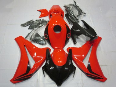 Rouge Noir Brillant Carénage Moto Honda CBR1000RR 2008-2011 Pas Chère