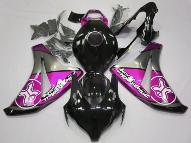 Gris Rose Noir Brillant Carénage Moto Honda CBR1000RR 2008-2011 Pas Chère