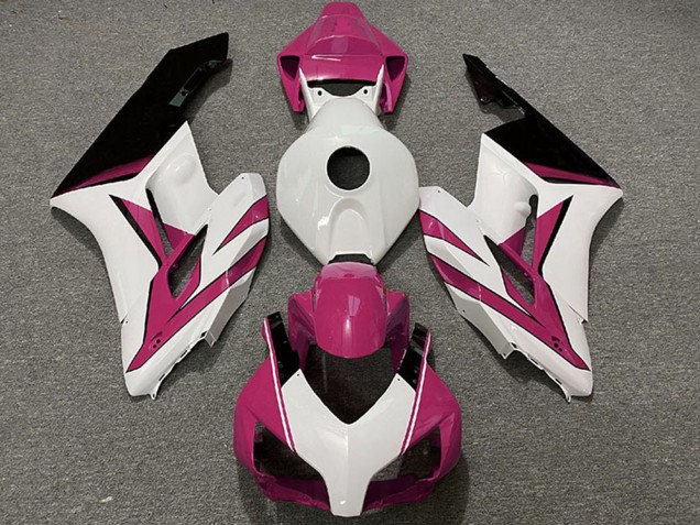 Rose Blanc Noir Brillant Carénage Moto Honda CBR1000RR 2004-2005