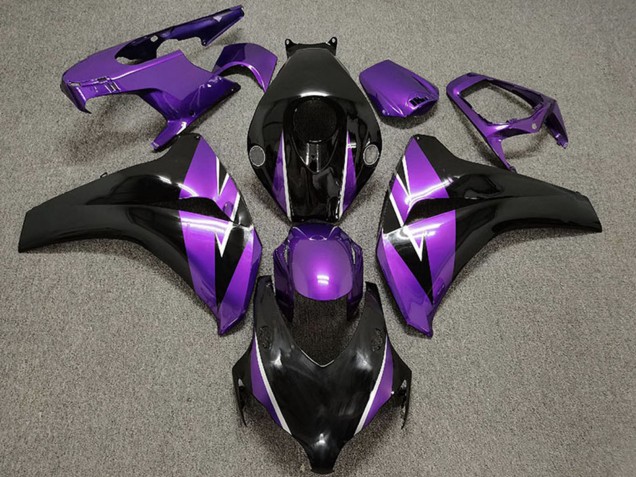 Violet Noir Brillant Carénage Moto Honda CBR1000RR 2008-2011