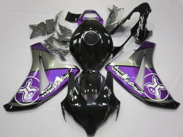 Violet Gris Noir Brillant Carénage Moto Honda CBR1000RR 2008-2011