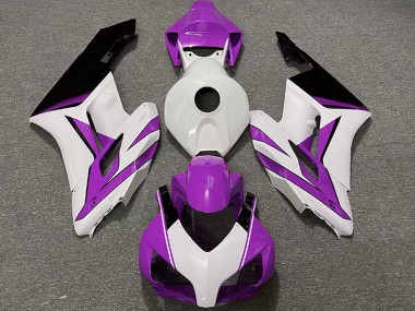 Blanc Violet Noir Brillant Carénage Moto Honda CBR1000RR 2004-2005 Pas Chère