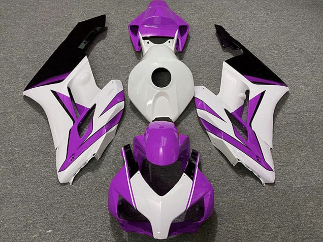 Blanc Violet Noir Brillant Carénage Moto Honda CBR1000RR 2004-2005