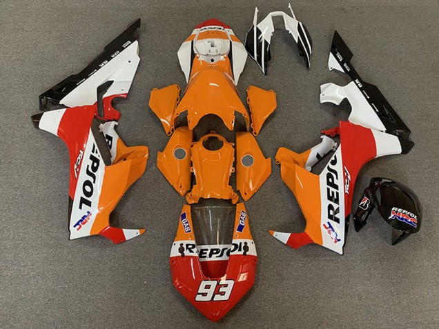 Blanc Orange Rouge Noir Courses Repsol 93 Carénage Moto Honda CBR1000RR 2017-2023