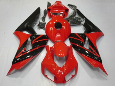 Rouge Noir Brillant Noir Mat Carénage Moto Honda CBR1000RR 2006-2007 Pas Chère