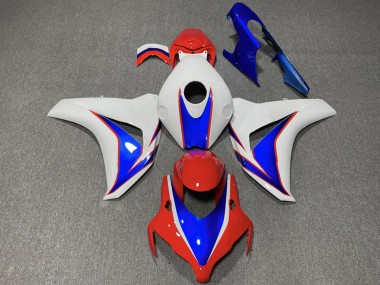 Blanc Bleu Rouge Carénages Moto Honda CBR1000RR 2008-2011 Pas Chère