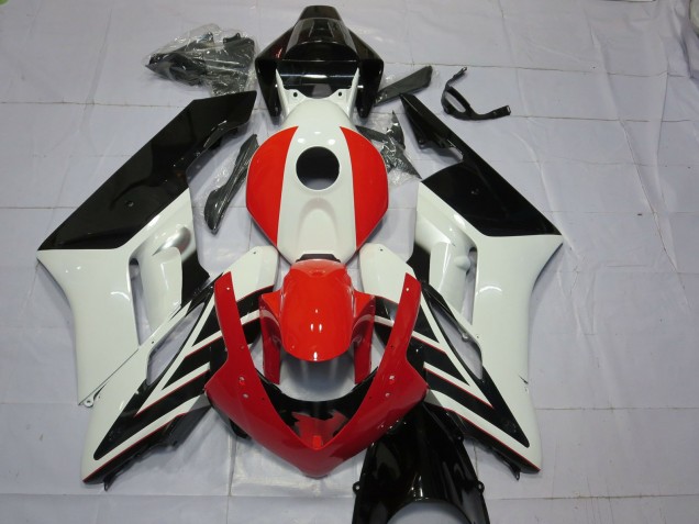 Blanc Rouge Noir Brillant Bande Carénage Moto Honda CBR1000RR 2004-2005