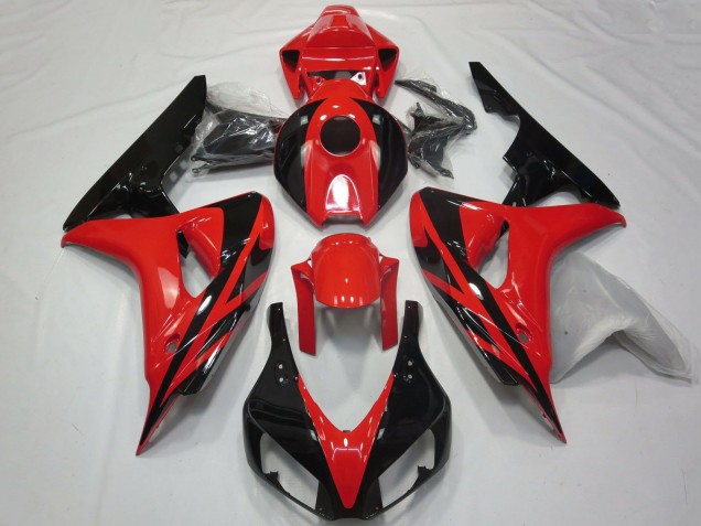 Rouge Noir Brillant OEM Style No Décalque Carénage Moto Honda CBR1000RR 2006-2007