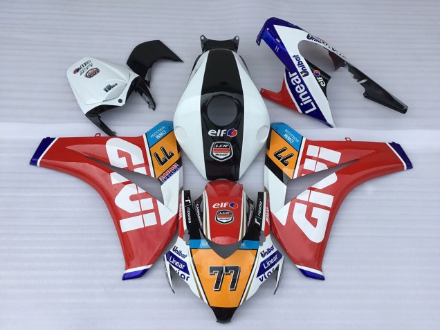 Blanc Rouge Bleu Orange Noir Elf Givi 77 Carénage Moto Honda CBR1000RR 2008-2011