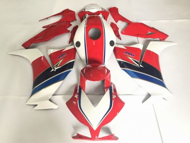 Blanc Rouge Bleu Carénages Moto Honda CBR1000RR 2012-2016 Pas Chère