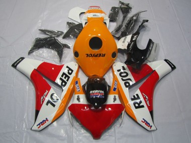 Orange Blanc Rouge Noir Brillant Repsol HRC Carénage Moto Honda CBR1000RR 2008-2011 Pas Chère