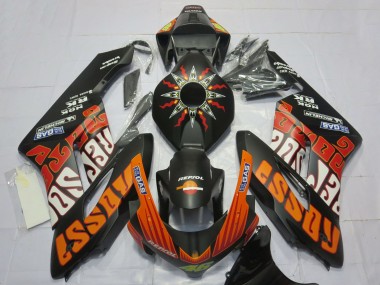 Noir Mat Orange Rossi Carénage Moto Honda CBR1000RR 2004-2005 Pas Chère