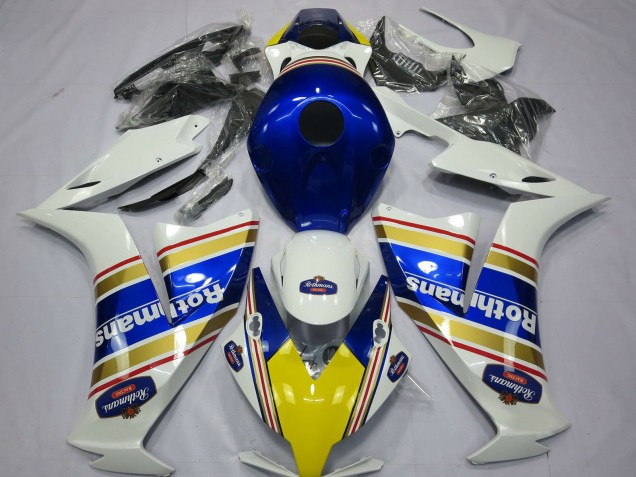 Blanc Bleu Or Rothmans Carénage Moto Honda CBR1000RR 2012-2016