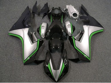 Argent Vert Noir Brillant Carénage Moto Honda CBR1000RR 2017-2023 Pas Chère