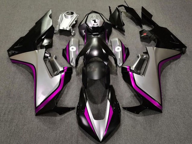 Argent Rose Noir Brillant Carénage Moto Honda CBR1000RR 2017-2023