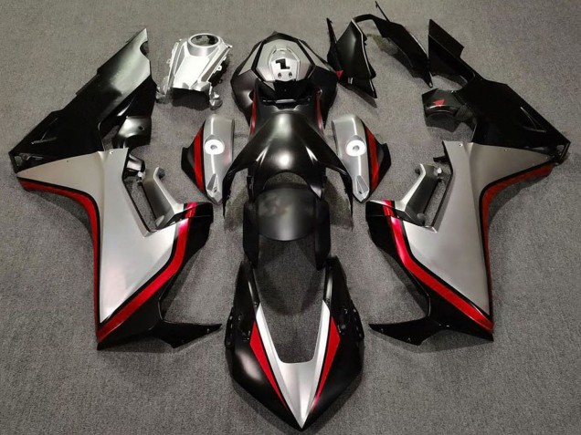 Argent Rouge Noir Brillant Carénage Moto Honda CBR1000RR 2017-2023