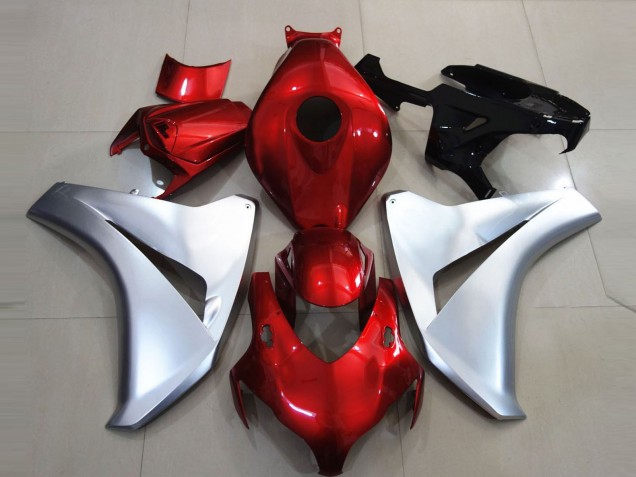Argent Rouge Carénage Moto Honda CBR1000RR 2008-2011