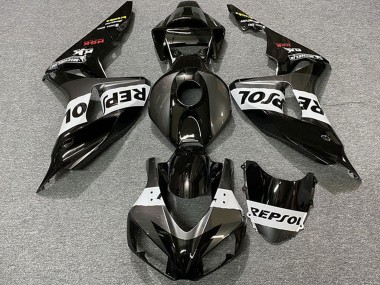 Gris Blanc Noir Brillant Repsol Carénage Moto Honda CBR1000RR 2006-2007 Pas Chère
