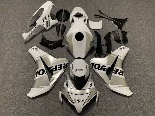 Blanc Argent Noir Repsol Carénage Moto Honda CBR1000RR 2008-2011