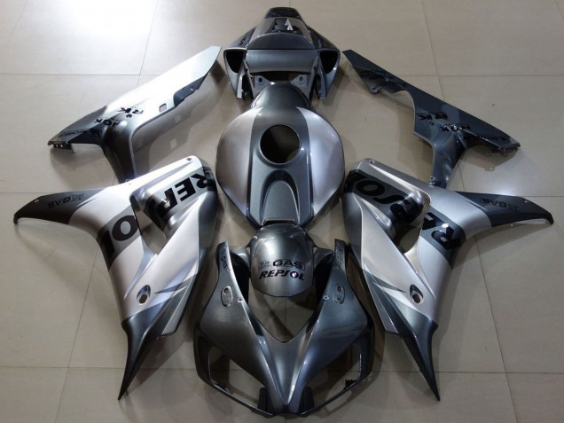 Argent Gris Noir Repsol Carénage Moto Honda CBR1000RR 2006-2007