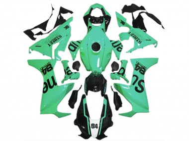 Spécial Vert Noir Brillant Street Flava Carénage Moto Honda CBR1000RR 2017-2023 Pas Chère