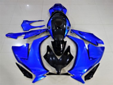 Bleu Noir Brillant Carénage Moto Honda CBR1000RR 2012-2016 Pas Chère