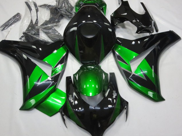 Vert Noir Brillant Carénage Moto Honda CBR1000RR 2008-2011