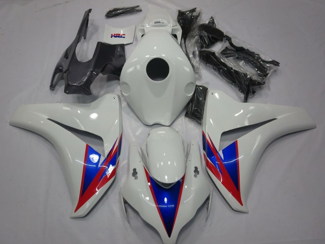 Blanc Bleu Rouge Carénage Moto Honda CBR1000RR 2008-2011